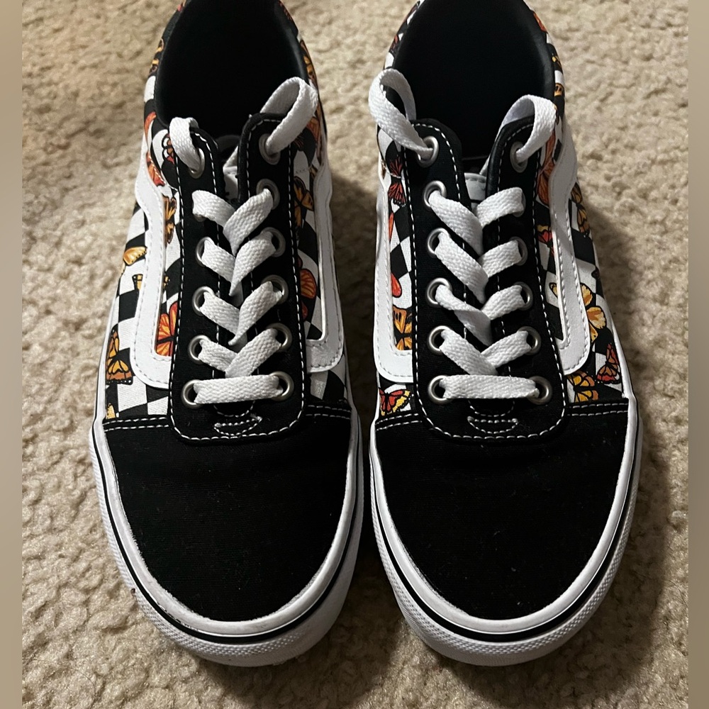 Women’s black butterfly Vans